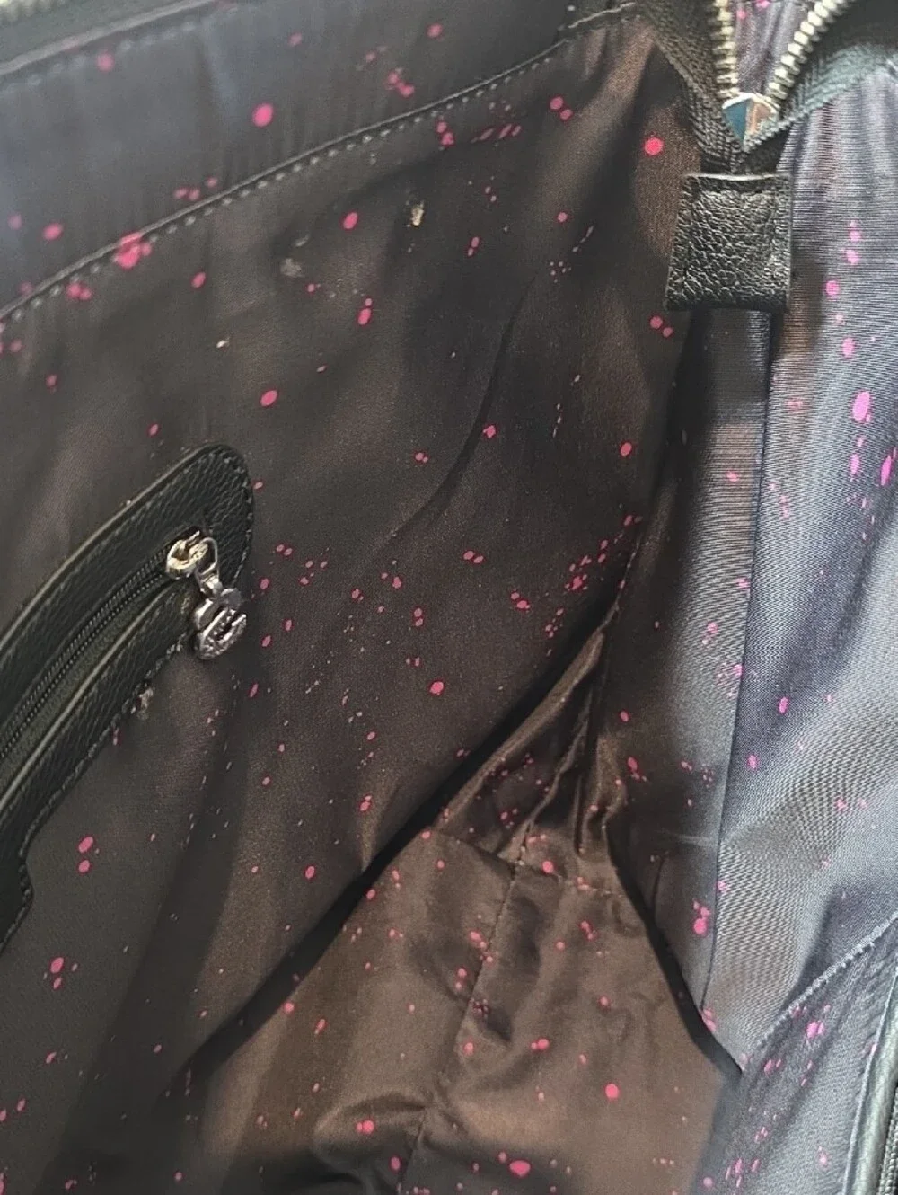 Desigual Holi Capri Black Tote Bag with Multicolor Splash Print